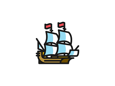 Ship graphic art graphic design graphics icon icon artwork icon design iconaday illustration illustrator lineicon ship ship icon sketch vectober vector vector art