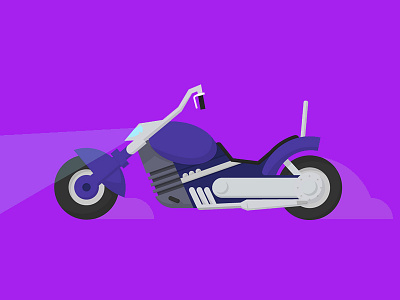 Biker Mice From Mars Modo's Bike 2d adobeillustator art biker cartoon flat illustration motorbike solid