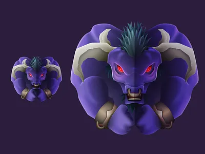 Alistar - Symmetrical Champions character design game gradients illustration league of legends sketch app