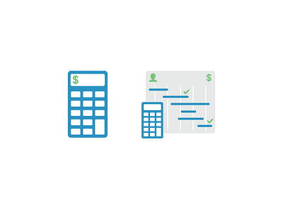 Icons for Planning & Budget Tools banking budget calculator icon design iconography icons planning