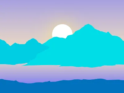 Work in Progress (Valley) abstract colorful concept daily design flat design illustration inspiration photoshop progress scene simple trend