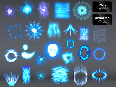 BLUE FX effects energy fx games effects magic magical fx mobile games particles posion