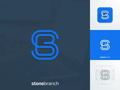 SB monogram artism design artwork brand and identity creative graphic design illustrator line art logo monogram