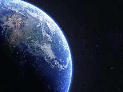 Earth Planet 3d animation 3d art 3d modeling adobe photoshop blender c4d compositing concept art digital art environment environment design film frame illustration matte painting maya nuke post production scifi vfx