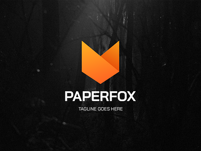 Paperfox Identity Design branding design fox gradient gradient icon idenity logo origami paper paper fox shapes