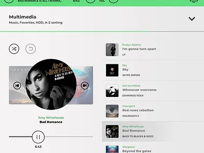 truck media automotive driver hmi ivi van