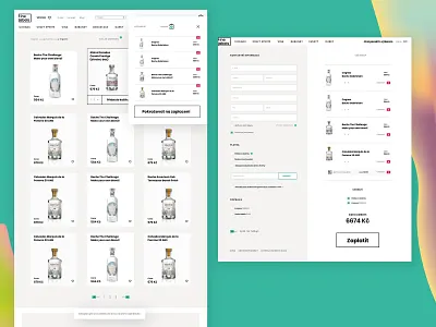 Finelables checkout process artisan spirits ecommerce webdesign