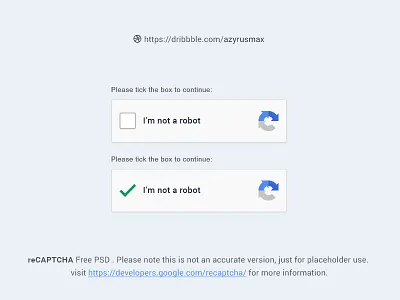 reCAPTCHA Free Psd free psd freebie recaptcha