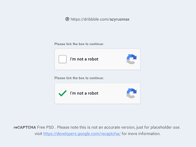 reCAPTCHA Free Psd free psd freebie recaptcha