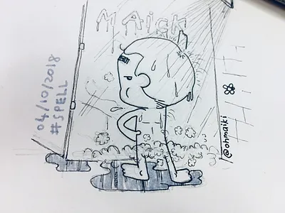 Spell (Inktober 2018 - Day 4) inktober inktober2018 maikicomics miniihairaa ohmaiki spell