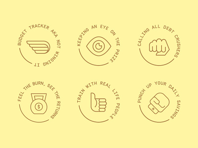 Icon explorations badge branding design icon illustration