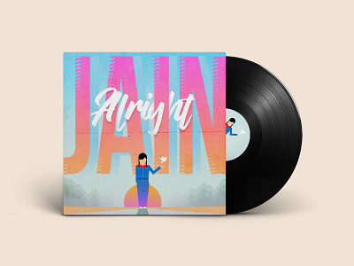 Jain vinyl cover project design illustration