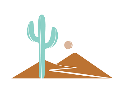 Desert desert design illustration mountain saguaro