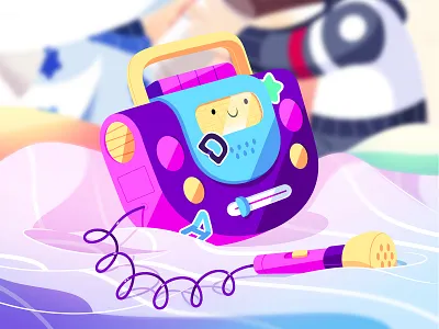 Listen to the radio! 2d animation concept concept art design illustration photoshop radio toy