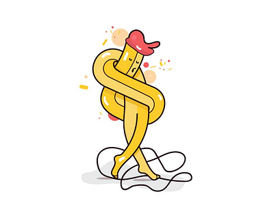 Concept with legs :D adobeillustator ai character concept dance funny illustration pencil ux vector