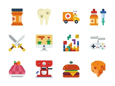 Prettycons Flat Icons design icon iconography illustration logo ui user interface ux vector