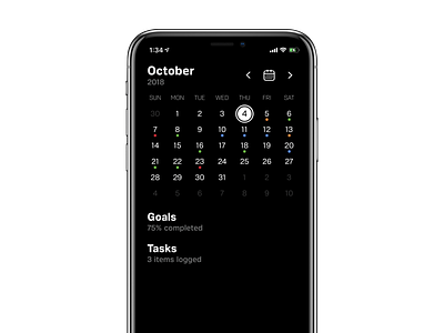 iOS Minimal Calendar calendar ios minimal productivity swift ui