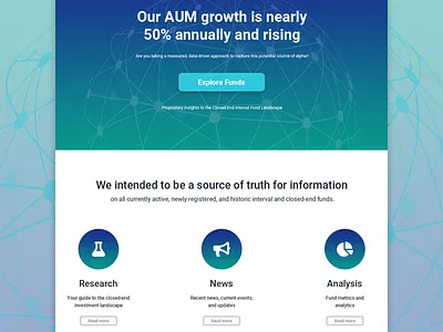 Interval Funds - glimpse of home page bootstrap css design fund html photoshop ui ux web website