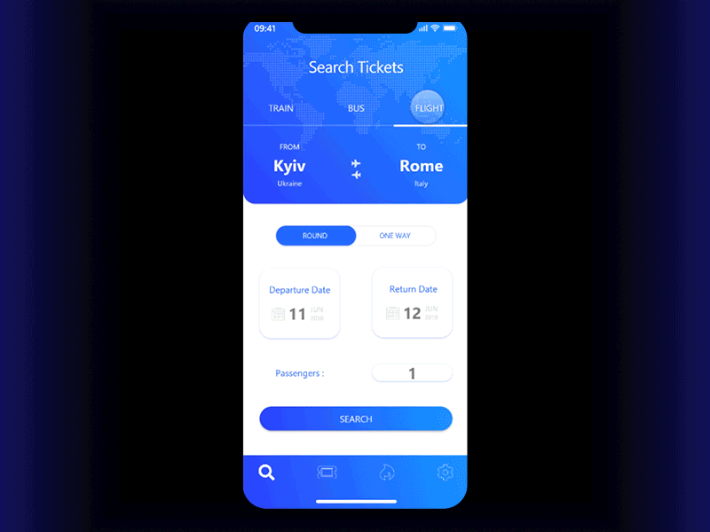 Travel App animaiton app concept design gif inteface ios iphone iphone x travel ui ux