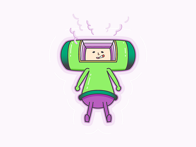 Katamari Damacy w/ big Doink illustration joint katamari katamari damacy stoned vector video game weed