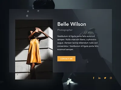Web Page Profile design profile web