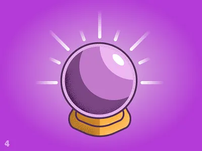 Ink(?)tober Day 4: Spell crystal ball design halloween illustration illustrator inktober spell stipple