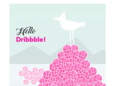 Dribbble illustration typography ux