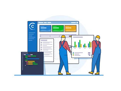 Illustration For The Hotel Connectivity Platform dashboard illustration saas