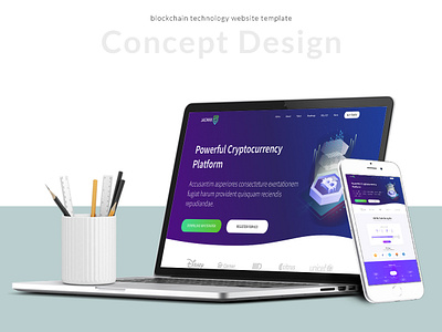 Blockchain Technology design ui ux web