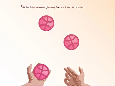 Dribbble Invite design dribbble ball dribbbleinvitation dribbbleinvite dribbbleinvites dribbleshot illustration vector
