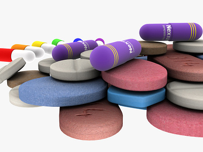 Medical Pills 3d Models 3d 3d art 3dsmax abuse art concept concept design diseased doctor drug drugs health med medical medicine pain painkiller pill pills prescription