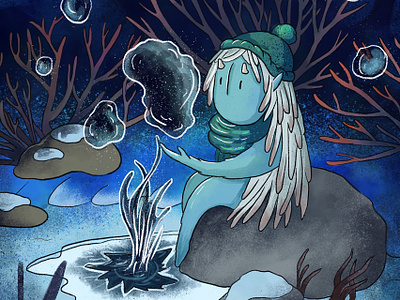 Aquarius 2d art character doodle illustration nature photoshop