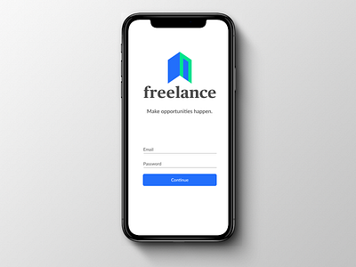 Freelance Productivity App Logo Mockup app brand branding concept design flat design form icon identity logo logo design logos logotype mobile mobile app mockup typography ui user interface user interface design