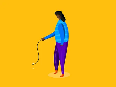 The Bee 🐝 2d illustration charachter draw trip illuatration procreate