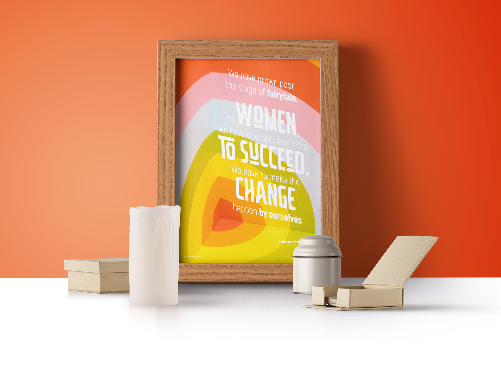 Example of WCA Women Leadership Meeting poster