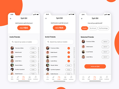Bill Split Flow bill split manprit kalsi manpritkalsi mobile app mobile app bill split mobile app design mobile app experience mobile app user experience mobile user experience split bill split bill among friends