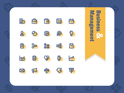 Business And Management branding business businessman design enterpreneur icon icon design icon pack icon set iconography idea illustration management partnership symbol icon teamwork ui vector