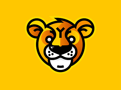 Tiger Kid version africa animal branding cartoon character design funny icon illustration kid lion logo mascot orange round smart smile tiger vector wild