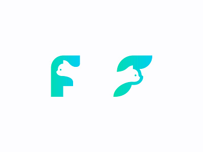 Cat x F brand cat f logo mark medical veterinary