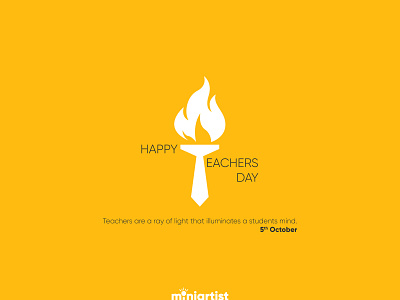 Teacher Day ad creativead creativeposter flame ideas logo minimal minimal art poster teacherday teachers