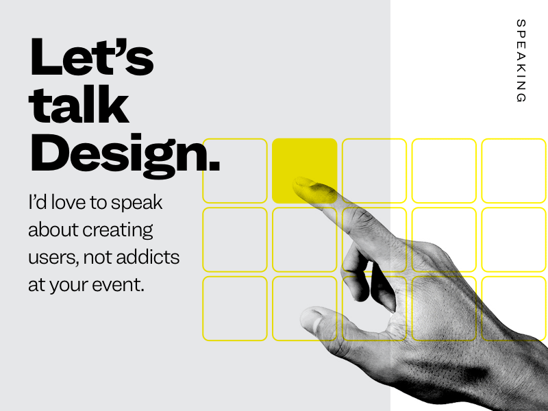 Let's talk Design. app application application design conference design digital digital publishing event experience design human interface design meetups speaking theory ui user user centered design ux ux design website