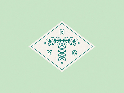 NYC + T branding identity illustration nyc plant tree tree logo typography