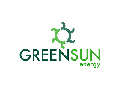 Greensun Energy Logo badge branding design flat graphic design graphic art icon illustrator logo typography vector