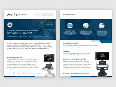 Avante Ultrasound Flyer avante avante ultrasound equipment flyer gmi medical ultra solutions ultrasound