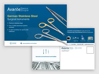 Surgical Instruments Postcard avante avante health solutions avante medical surgical equipment medical postcard surgical instruments