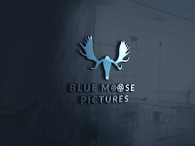 Blue Moose Logo branding logo typography vector