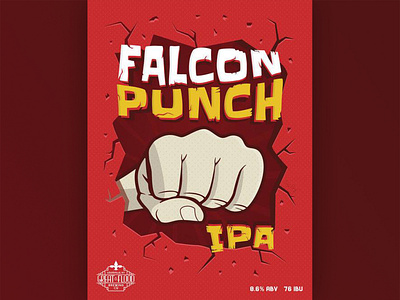 Falcon Punch Poster ale beer brewery falcon punch great flood great flood brewing company ipa kentucky louisville nintendo poster