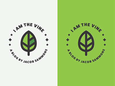 I Am the Vine badge badge design badge logo blog logo brand brand identity branding design icon illustration logo logo design logo designer logo identity nature simple vector art vector illustration