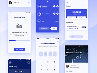 Investing App UI 💶💷 app bank finance investing ui