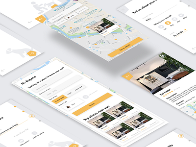 Pettify - Rent App design illustration introduction ui ux web